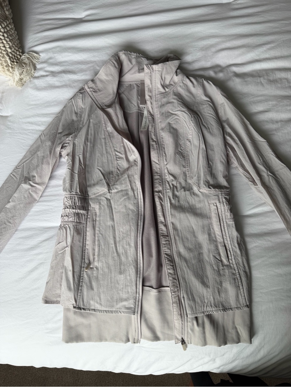 lululemon athletica Light Taupe Utility Zip Jacket